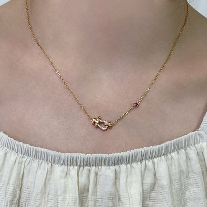 [Rosla]FORCE 10 DIAMOND PINK GOLD NECKLACE