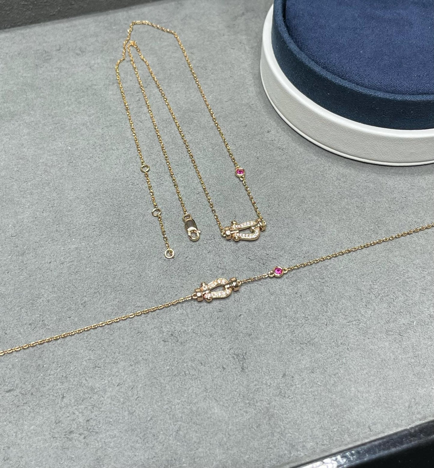 [Rosla]FORCE 10 DIAMOND PINK GOLD NECKLACE