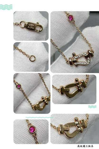 [Rosla]FORCE 10 DIAMOND PINK GOLD NECKLACE
