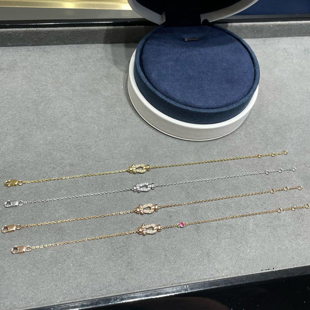 [Rosla]FORCE 10 DIAMOND CHAIN LINK PINK GOLD BRACELET