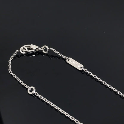 [Rosla]CLOVER PIETERSITE SILVER LONG NECKLACE