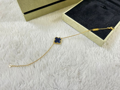 [Rosla]CLOVER 1 MOTIF PIETERSITE BRACELET