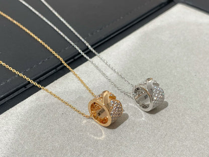 [Rosla]LIENS EVIDENCE DIAMOND PAVED NECKLACE