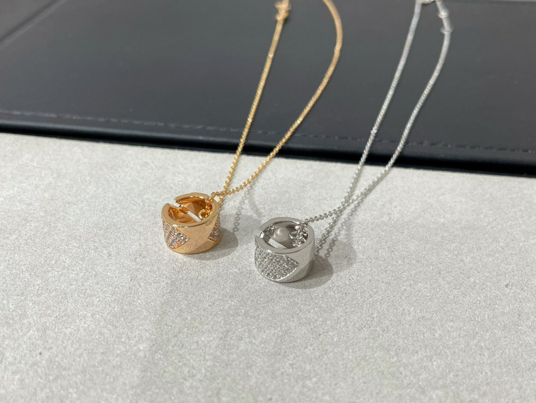 [Rosla]LIENS EVIDENCE DIAMOND PAVED NECKLACE