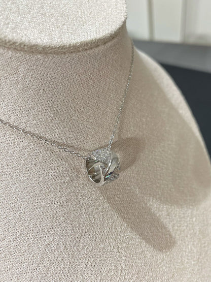 [Rosla]LIENS EVIDENCE DIAMOND PAVED NECKLACE