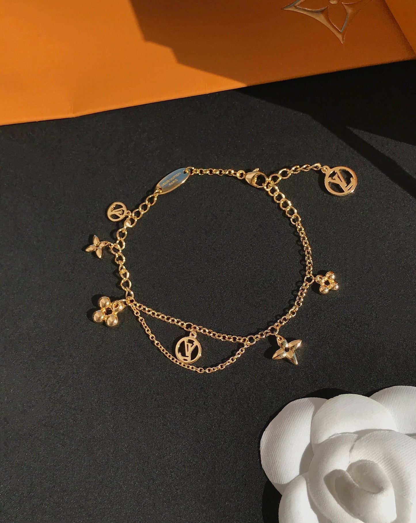 [Rosla]BLOOMING PINK GOLD MOP BRACELET