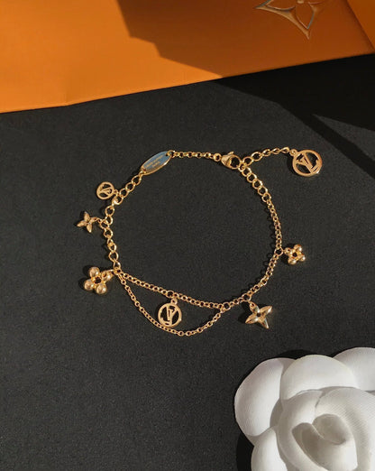 [Rosla]BLOOMING PINK GOLD MOP BRACELET