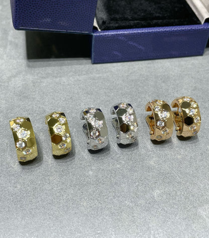 [Rosla]BEE LOVE DIAMOND HOOP EARRINGS