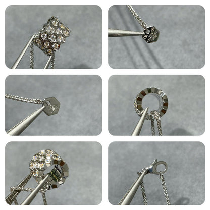 [Rosla]BEE LOVE DIAMOND PAVED 3 ROW NECKLACE