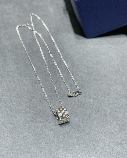[Rosla]BEE LOVE DIAMOND PAVED 3 ROW NECKLACE