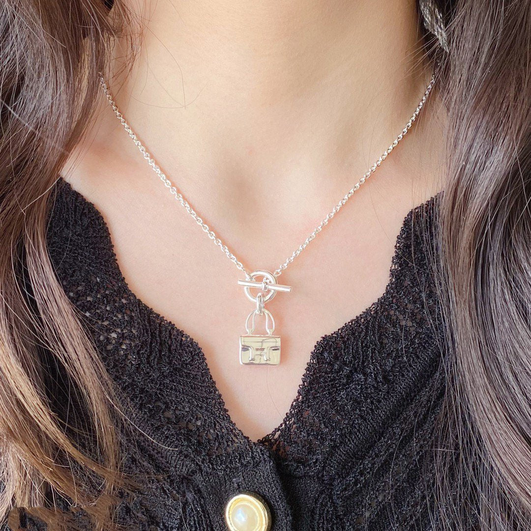 [Rosla]CONSTANCE PEDANT SILVER NECKLACE