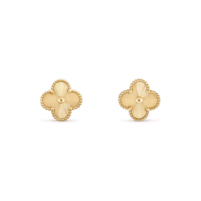 [Rosla]CLOVER MINI 9.5MM LASER EARRINGS