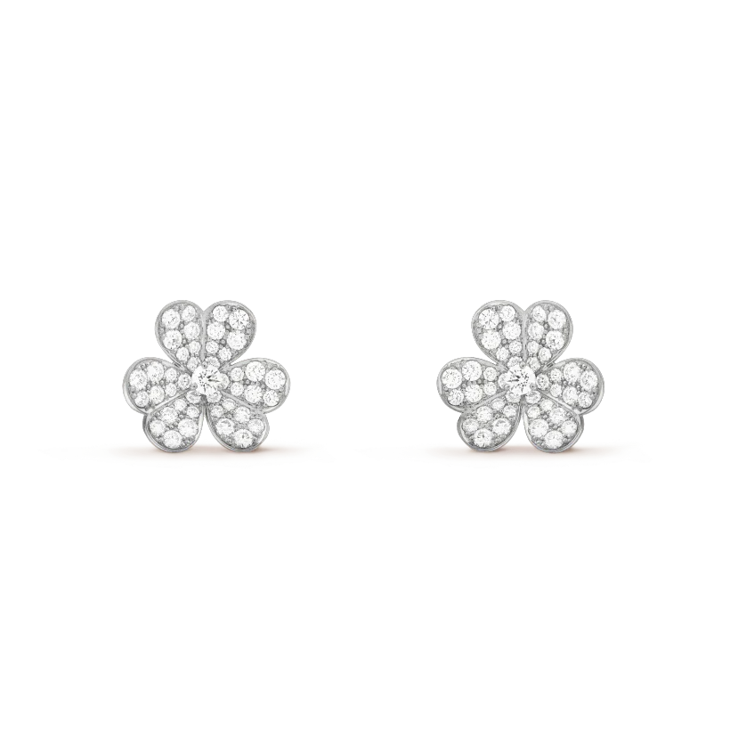 [Rosla]CLOVER COMOS DIAMOND EARRINGS SILVER