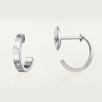 [Rosla]LOVE EARRINGS 2.65MM SILVER