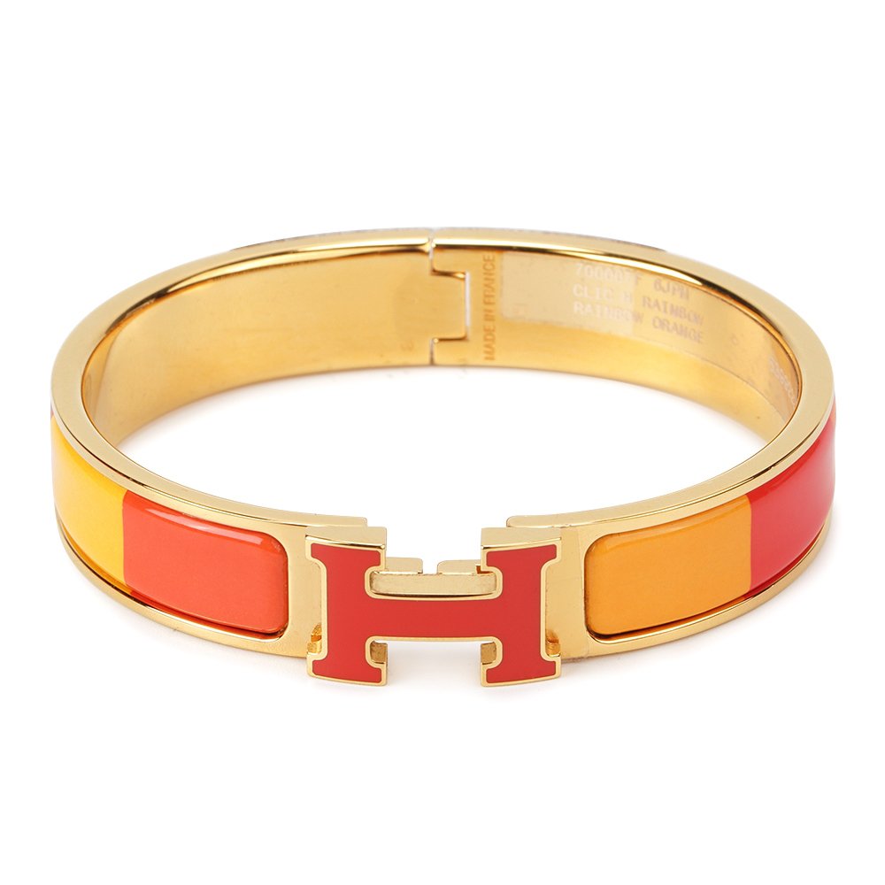 [Rosla]H BRACELET ORANGE RAINBOW CERAMIC