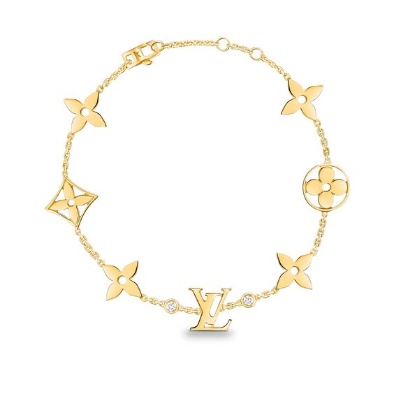[Rosla]STAR AND SUN 7 MOTIFS GOLD BRACELET
