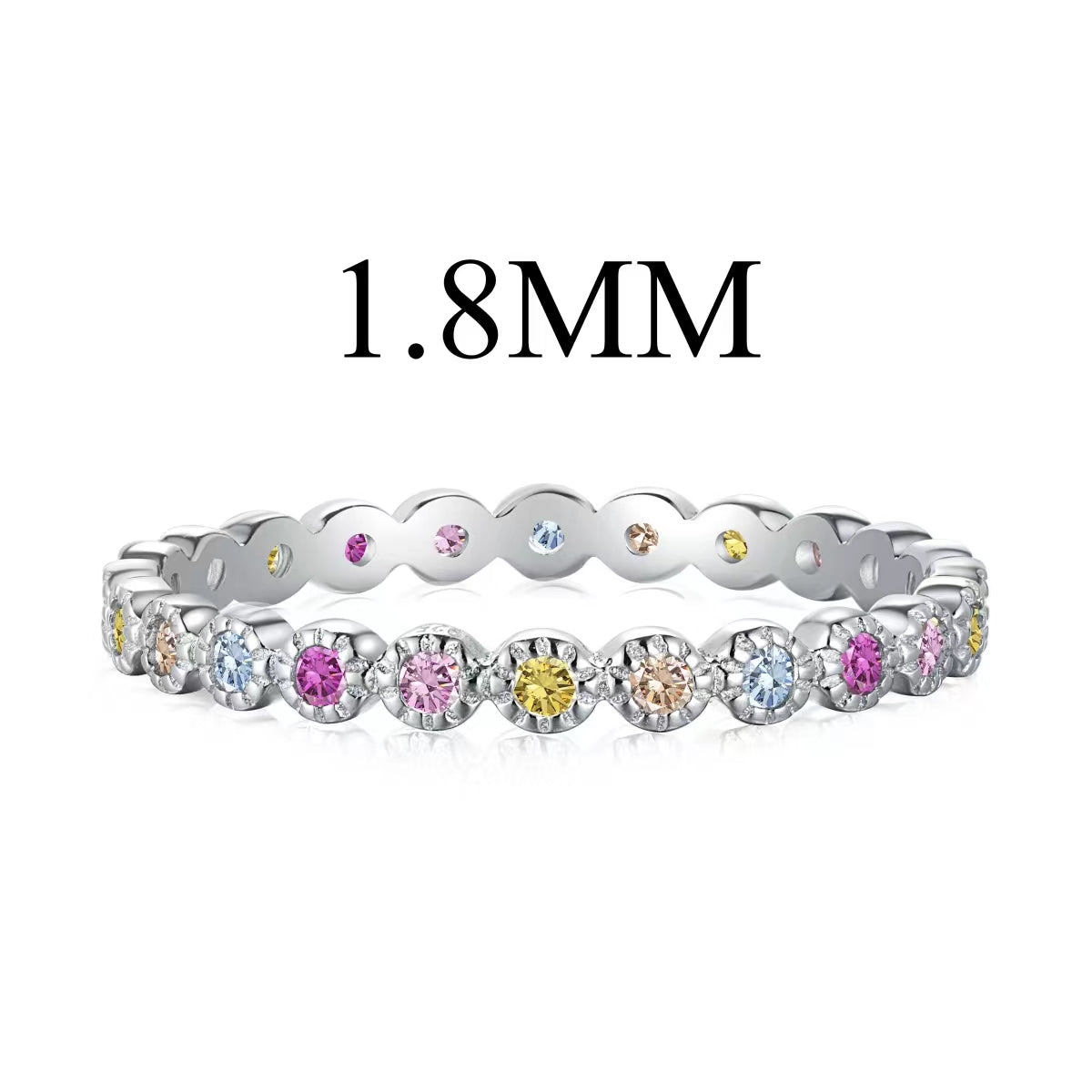 [Rosla]Unique Scintillating Round Cut Daily Ring