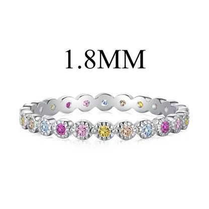 [Rosla]Unique Scintillating Round Cut Daily Ring