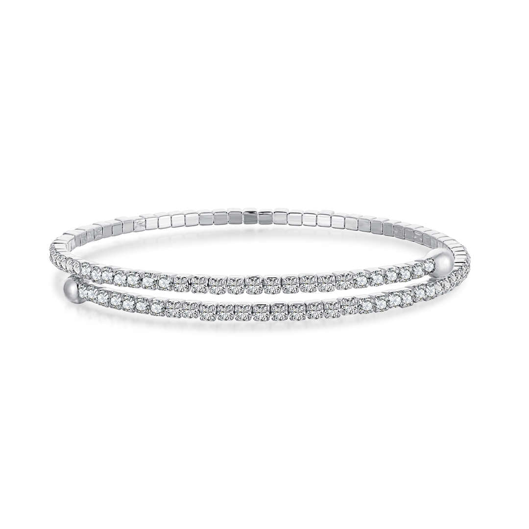 [Rosla]Row of Diamonds Round Fashion Bracelet