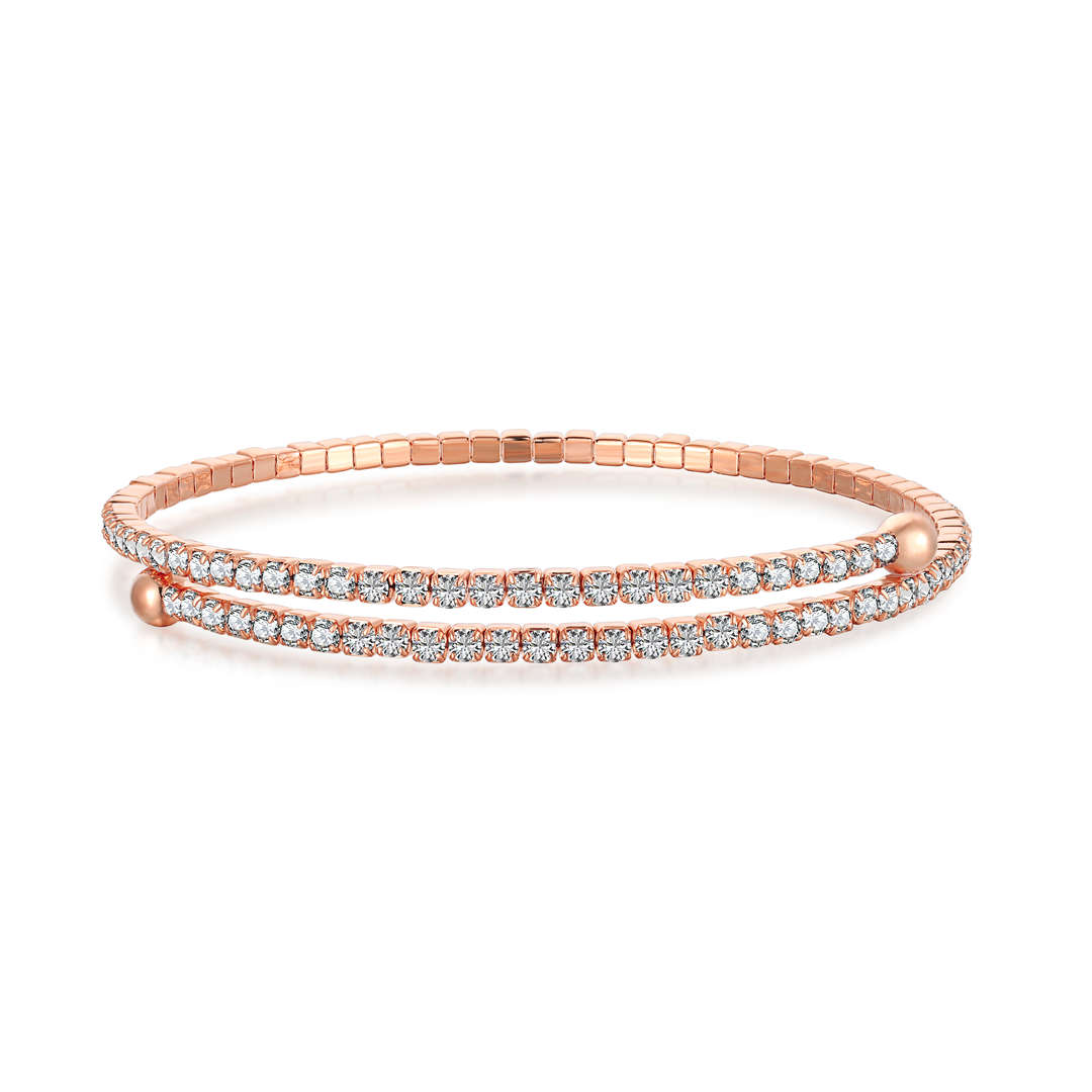 [Rosla]Row of Diamonds Round Fashion Bracelet
