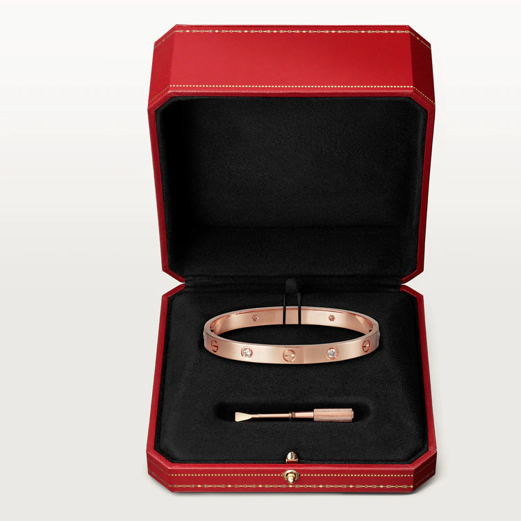 [Rosla]LOVE BRACELET 6.1MM 4 DIAMONDS