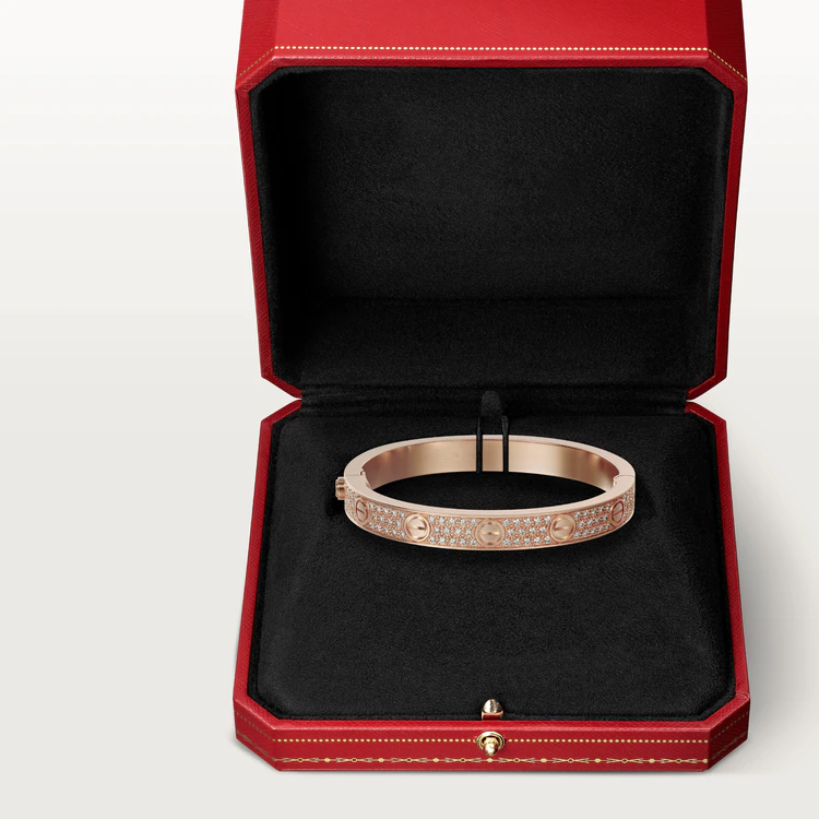 [Rosla]LOVE BRACELET 6.1MM DIAMOND-PAVED