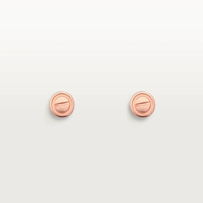 [Rosla]LOVE EARRINGS PINK GOLD 10MM
