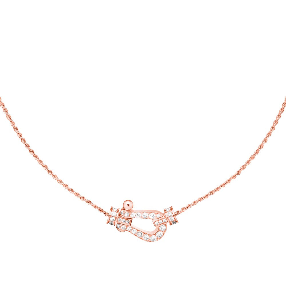 [Rosla]FORCE 10 PINK GOLD DIAMOND NECKLACE