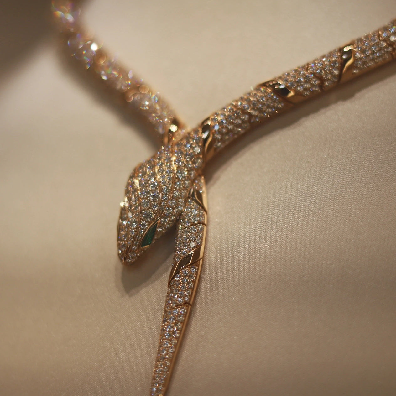 [Rosla]HAUTE COUTURE GOLD SERPENTI NECKLACE
