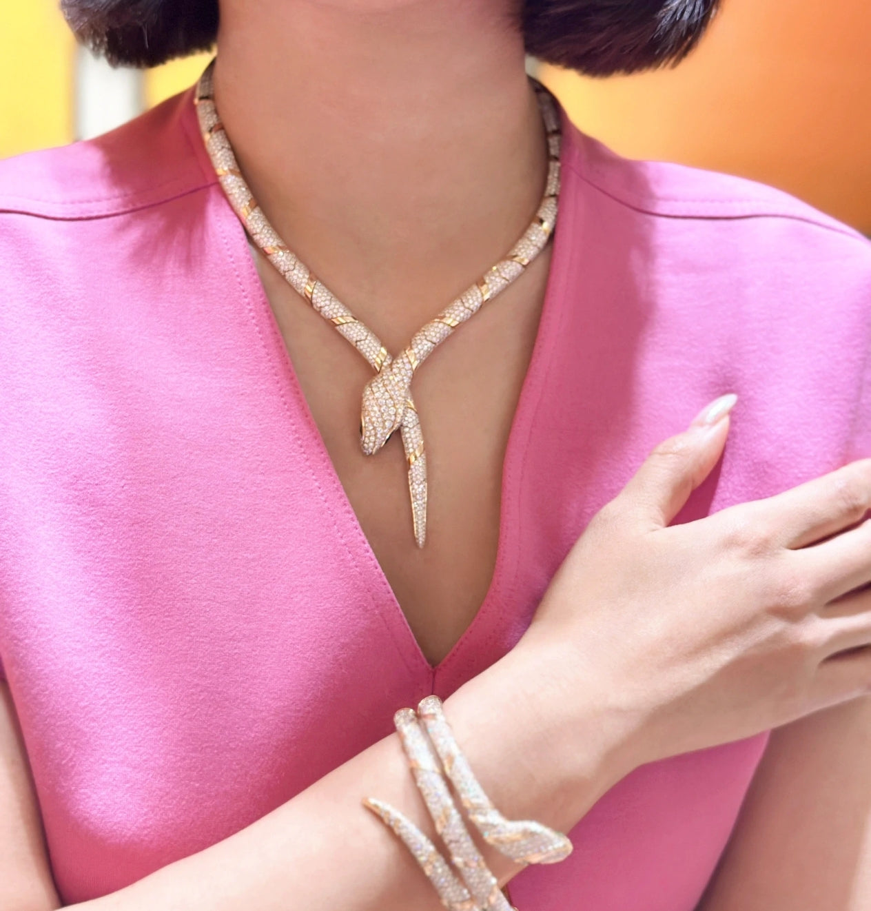 [Rosla]HAUTE COUTURE GOLD SERPENTI NECKLACE