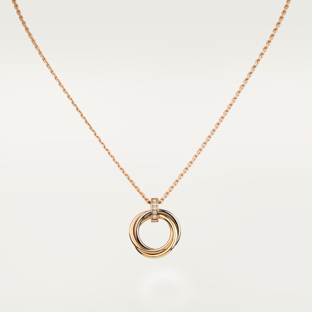 [Rosla]TRINITY NECKLACE GOLD  DIAMONDS