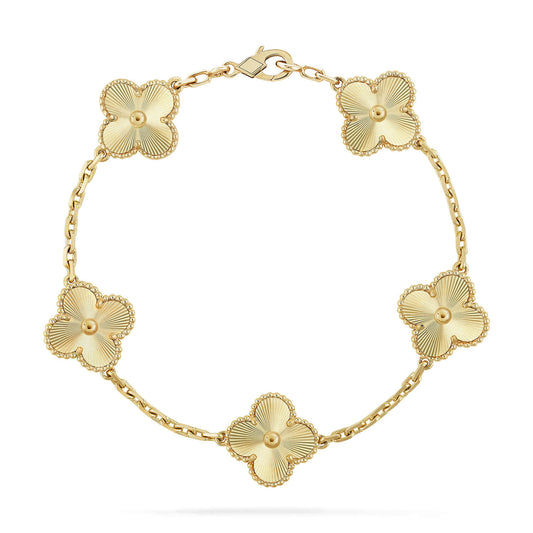 [Rosla]CLOVER 5 FLOWERS LASER BRACELET