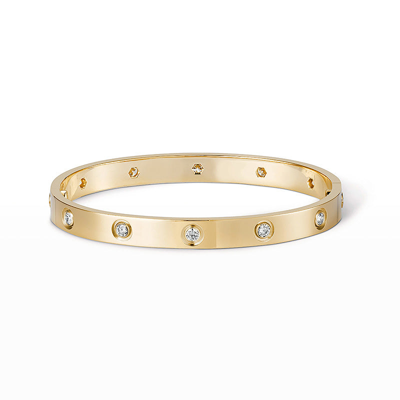 [Rosla]LOVE BRACELET 6.1MM 10 DIAMONDS