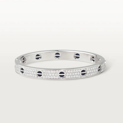 [Rosla]LOVE BRACELET 6.1MM DIAMOND-PAVED CERAMIC