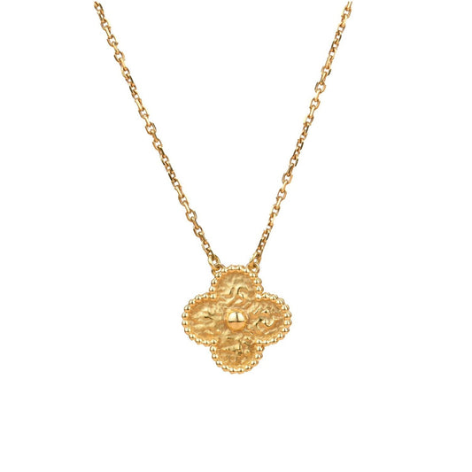 [Rosla]CLOVER 15MM  BRONZING NECKLACE