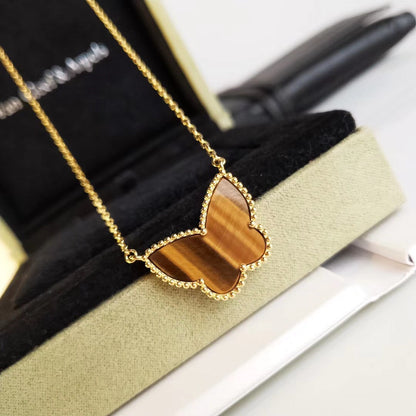 [Rosla] TIGER__ EYE BUTTERFLY NECKLACE