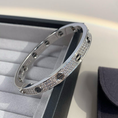 [Rosla]LOVE BRACELET 6.1MM DIAMOND-PAVED CERAMIC
