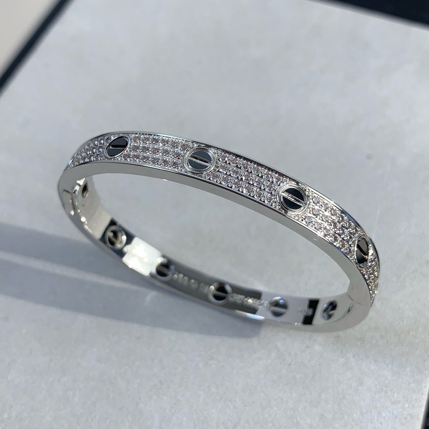 [Rosla]LOVE BRACELET 6.1MM DIAMOND-PAVED CERAMIC
