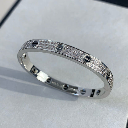 [Rosla]LOVE BRACELET 6.1MM DIAMOND-PAVED CERAMIC