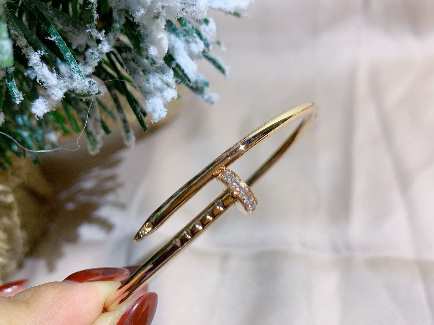 [Rosla]JUSTE BRACELET 2.5MM DIAMONDS