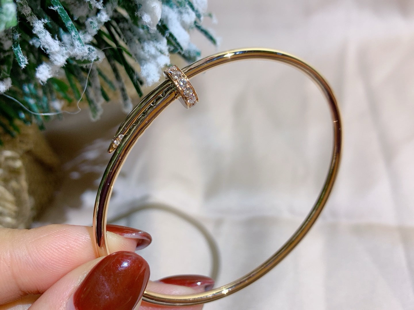 [Rosla]JUSTE BRACELET 2.5MM DIAMONDS