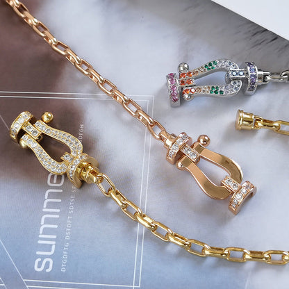 [Rosla]FORCE LARGE HORSESHOE CLASP  METAL BRACELET