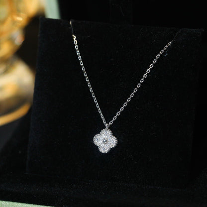 [Rosla]CLOVER MINI 9.5MM PENDANT DIAMOND NECKLACE