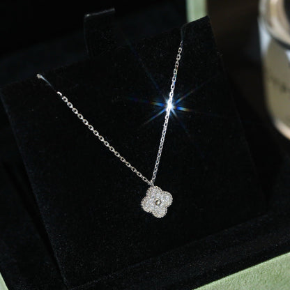 [Rosla]CLOVER MINI 9.5MM PENDANT DIAMOND NECKLACE
