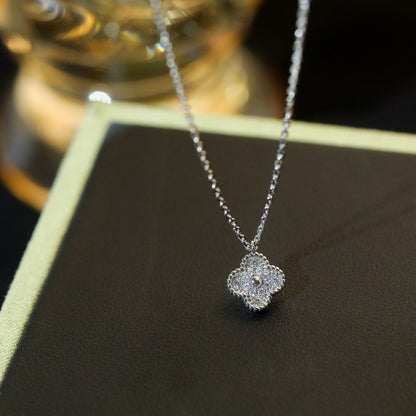 [Rosla]CLOVER MINI 9.5MM PENDANT DIAMOND NECKLACE