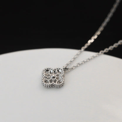 [Rosla]CLOVER MINI 9.5MM PENDANT DIAMOND NECKLACE