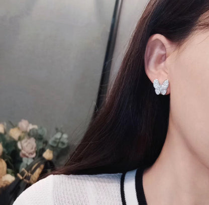 [Rosla]BUTTERFLY ALL DIAMOND EARRINGS