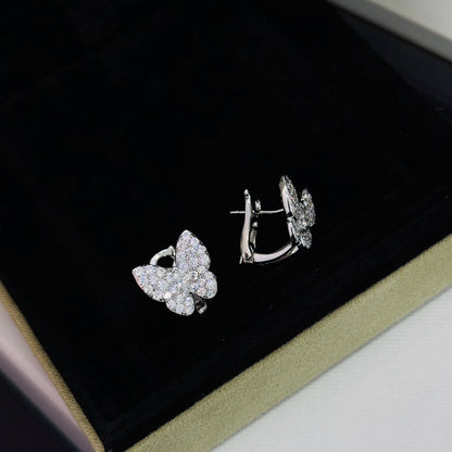 [Rosla]BUTTERFLY ALL DIAMOND EARRINGS