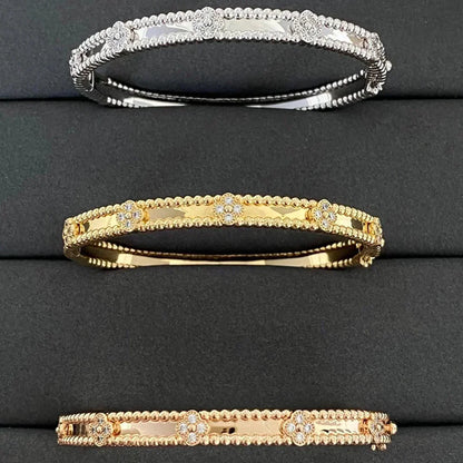 [Rosla]CLOVER BRACELET 4MM DIAMONDS