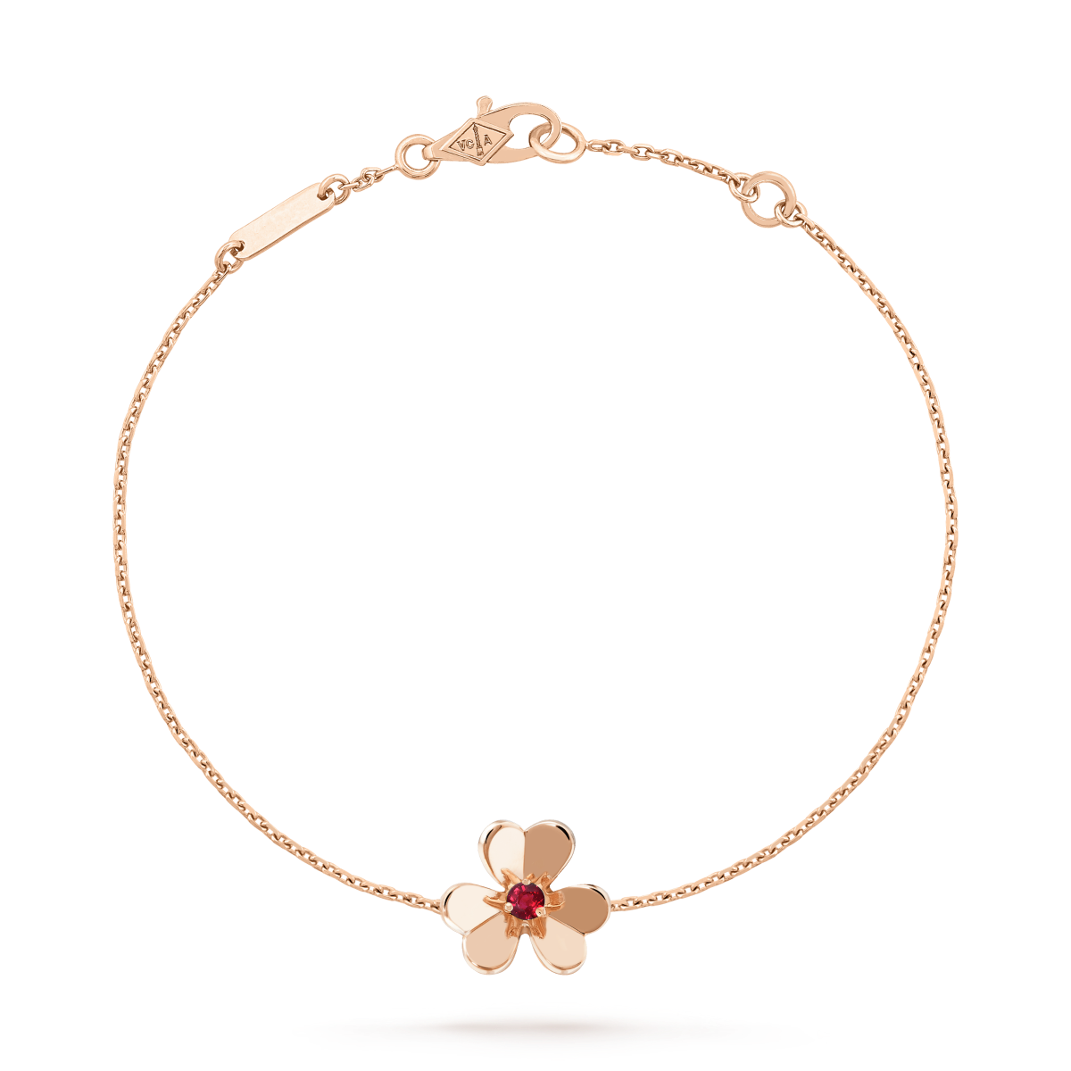 [Rosla]FRIVOLE GOLD FLOWER PINK MALACHITE BRACELET